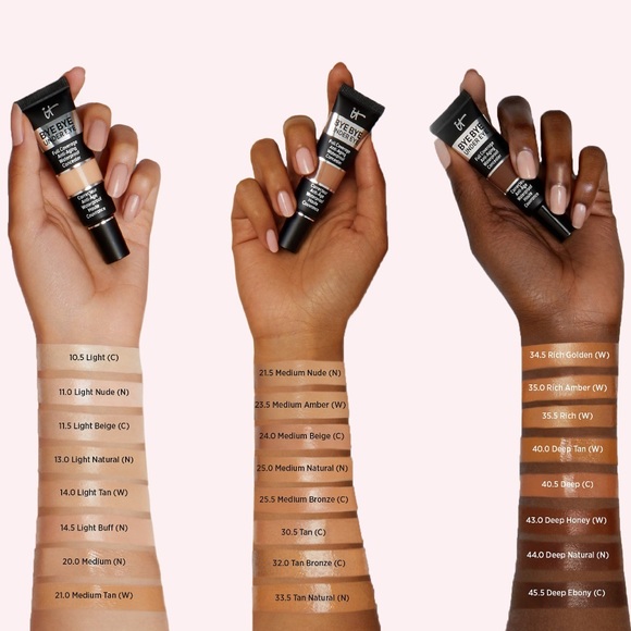 It Cosmetics Bye Bye undereye full coverage concealer BNIB Full size Medium Tan - Picture 3 of 3